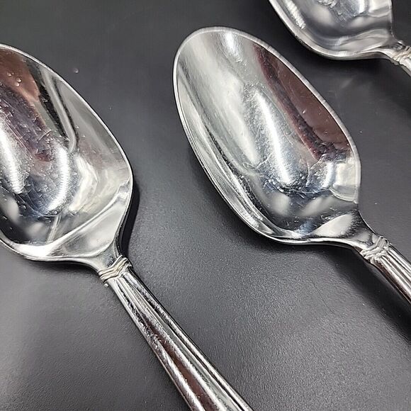 Yamazaki ICON AFFINITY Stainless 18/8  Patrick Place Oval Soup Spoon Set of 5 - Picture 3 of 8